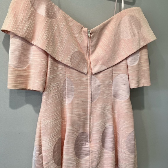Vintage Pink Off the Shoulder Dress, Size 6 - Picture 4 of 5